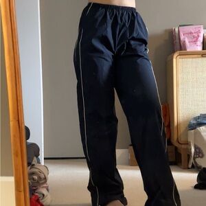 navy track pants